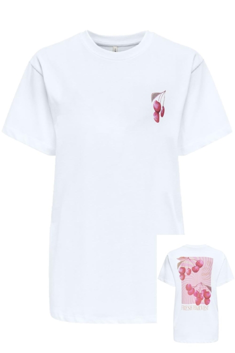 Only onlvivvi life s/s lovely top cs jrs